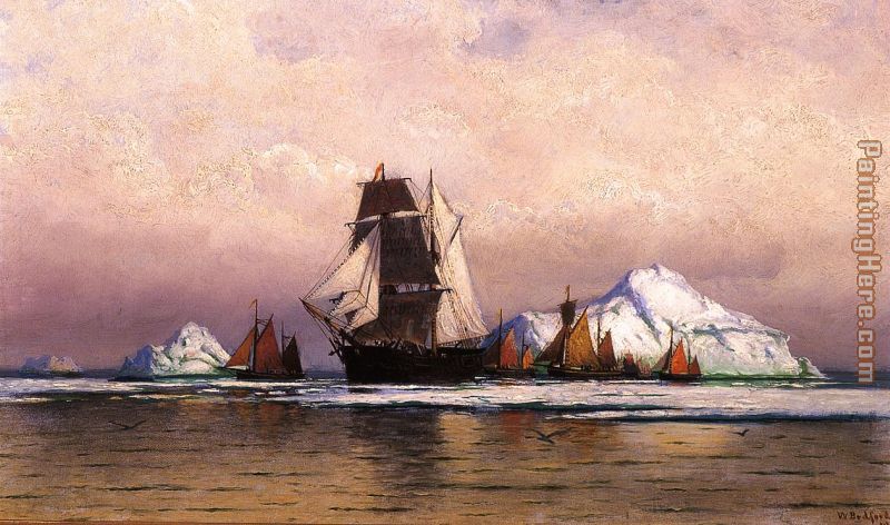 Fishing Fleet off Labrador painting - William Bradford Fishing Fleet off Labrador art painting